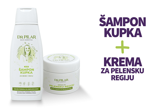 Dr Pilar BEBI SET Šampon&kupka + Krema za pelensku regiju
